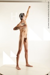 Nude Man White Standing poses - ALL Slim Short Brown Standing poses - simple Standard Photoshoot Realistic