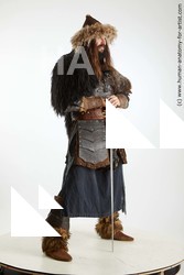 Casual Fighting with sword Man White Standing poses - ALL Slim Long Brown Standing poses - simple Standard Photoshoot Academic Fighting poses - ALL