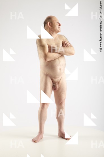 and more Nude Man White Standing poses - ALL Short Grey Standing poses - simple Standard Photoshoot Chubby Realistic