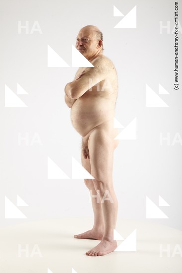 and more Nude Man White Standing poses - ALL Short Grey Standing poses - simple Standard Photoshoot Chubby Realistic