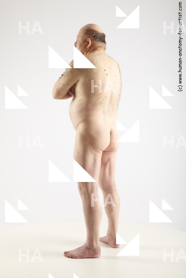 and more Nude Man White Standing poses - ALL Short Grey Standing poses - simple Standard Photoshoot Chubby Realistic