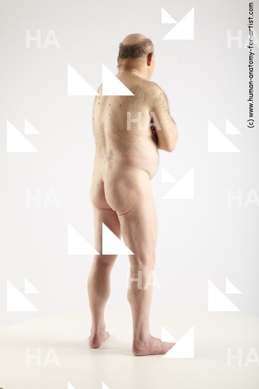 and more Nude Man White Standing poses - ALL Short Grey Standing poses - simple Standard Photoshoot Chubby Realistic