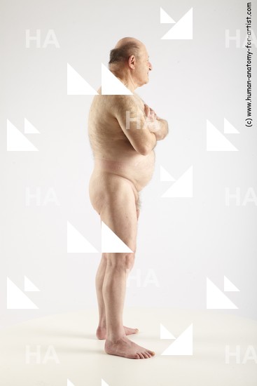 and more Nude Man White Standing poses - ALL Short Grey Standing poses - simple Standard Photoshoot Chubby Realistic
