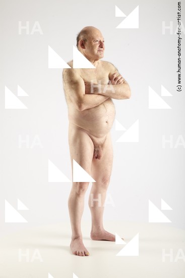 and more Nude Man White Standing poses - ALL Short Grey Standing poses - simple Standard Photoshoot Chubby Realistic