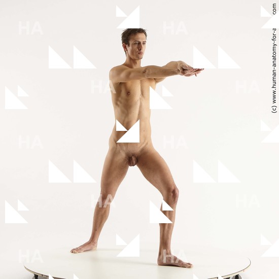 Nude Man White Standing poses - ALL Slim Short Brown Standing poses - simple Standard Photoshoot Realistic