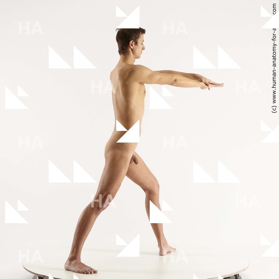 Nude Man White Standing poses - ALL Slim Short Brown Standing poses - simple Standard Photoshoot Realistic