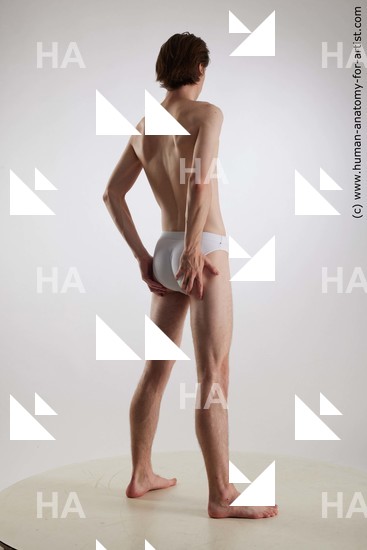 Nude Man White Standing poses - ALL Slim Short Brown Standing poses - simple Standard Photoshoot Academic
