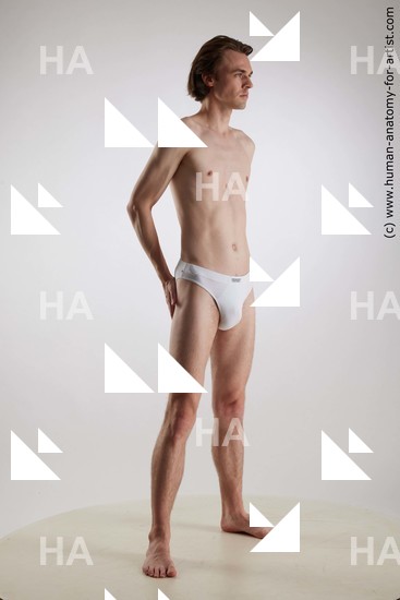 Nude Man White Standing poses - ALL Slim Short Brown Standing poses - simple Standard Photoshoot Academic