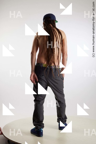 Casual Man White Standing poses - ALL Slim Brown Standing poses - simple Dreadlocks Standard Photoshoot Academic