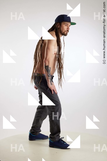 Casual Man White Standing poses - ALL Slim Brown Standing poses - simple Dreadlocks Standard Photoshoot Academic