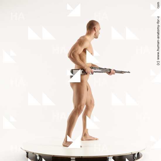 Fighting with gun Man White Standing poses - ALL Standing poses - simple Standard Photoshoot Realistic Fighting poses - ALL