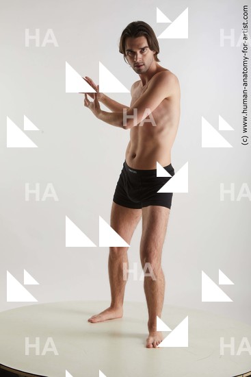 Underwear Man Standing poses - ALL Standing poses - simple Standard Photoshoot Academic
