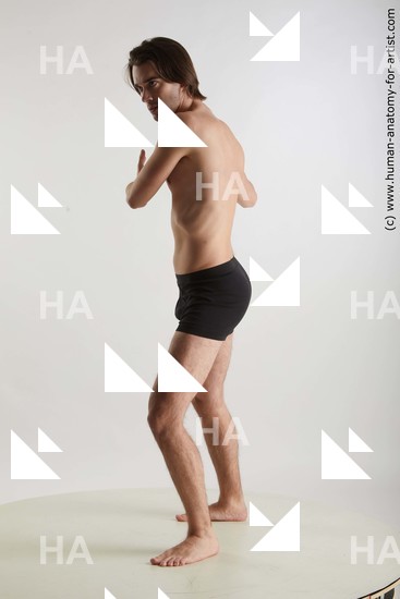 Underwear Man Standing poses - ALL Standing poses - simple Standard Photoshoot Academic