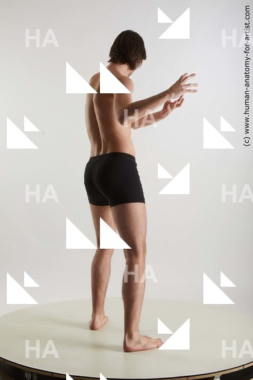 Underwear Man Standing poses - ALL Standing poses - simple Standard Photoshoot Academic