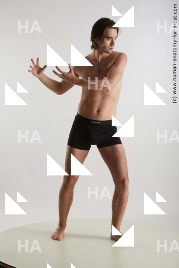 Underwear Man Standing poses - ALL Standing poses - simple Standard Photoshoot Academic