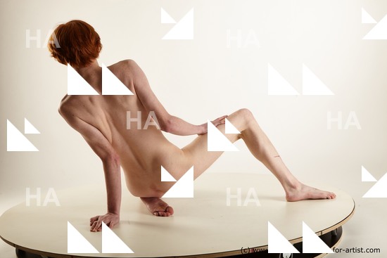 Nude Man Kneeling poses - ALL Kneeling poses - on one knee Standard Photoshoot Realistic