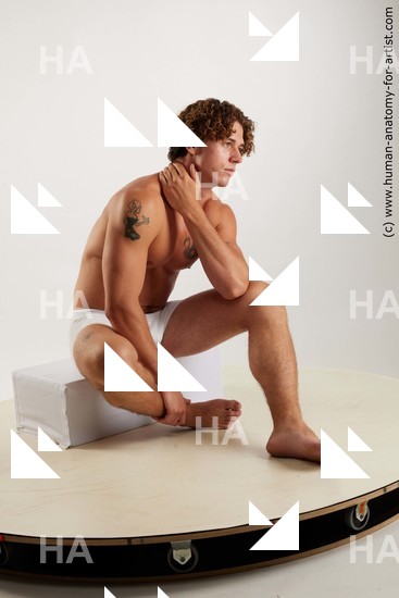 Underwear Man Sitting poses - simple Sitting poses - ALL Standard Photoshoot Academic