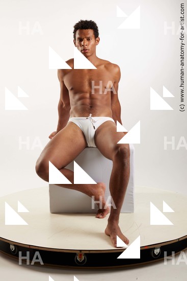 Swimsuit Man Sitting poses - simple Sitting poses - ALL Standard Photoshoot Academic