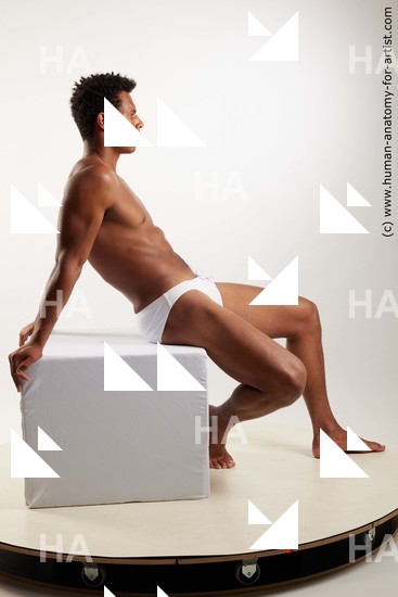 Swimsuit Man Sitting poses - simple Sitting poses - ALL Standard Photoshoot Academic