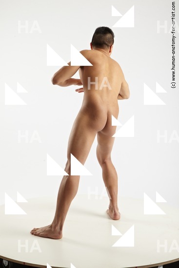 Nude Man Asian Standing poses - ALL Standing poses - simple Standard Photoshoot Realistic