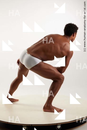 Swimsuit Man Black Standing poses - ALL Muscular Short Black Standing poses - simple Standard Photoshoot Academic