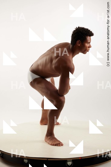 Swimsuit Man Black Standing poses - ALL Muscular Short Black Standing poses - simple Standard Photoshoot Academic