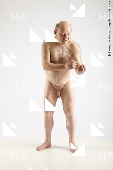 and more Nude Man White Standing poses - ALL Short Grey Standing poses - simple Standard Photoshoot Chubby Realistic