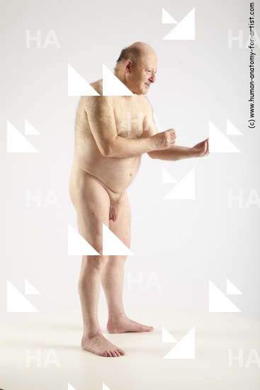 and more Nude Man White Standing poses - ALL Short Grey Standing poses - simple Standard Photoshoot Chubby Realistic