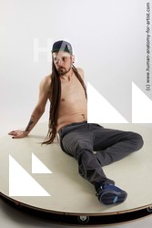Casual Man White Sitting poses - simple Brown Sitting poses - ALL Dreadlocks Standard Photoshoot Academic