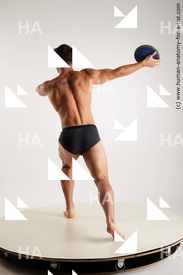 Underwear Man White Standing poses - ALL Athletic Short Brown Standing poses - simple Standard Photoshoot Academic
