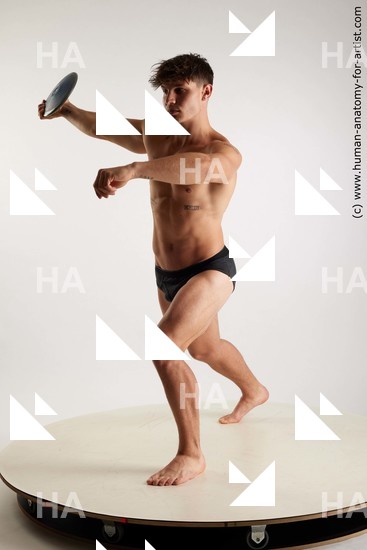 Underwear Man White Standing poses - ALL Athletic Short Brown Standing poses - simple Standard Photoshoot Academic