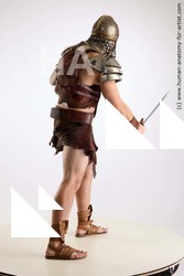 Casual Fighting with sword Man White Standing poses - ALL Muscular Short Brown Standing poses - simple Standard Photoshoot Academic Fighting poses - ALL