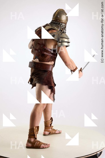 Casual Fighting with sword Man White Standing poses - ALL Muscular Short Brown Standing poses - simple Standard Photoshoot Academic Fighting poses - ALL