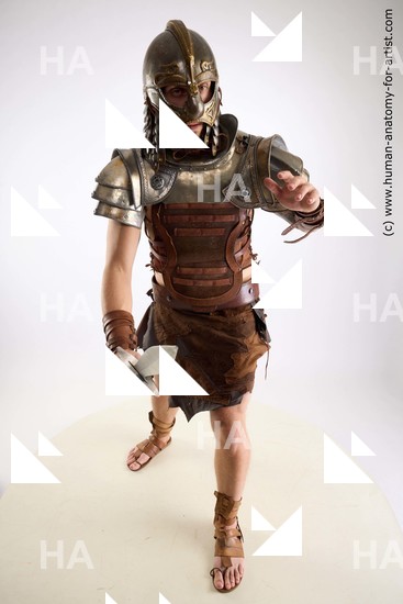 Casual Fighting with sword Man White Standing poses - ALL Muscular Short Brown Standing poses - simple Standard Photoshoot Academic Fighting poses - ALL