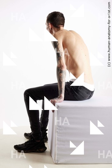 Casual Man White Sitting poses - simple Underweight Short Brown Sitting poses - ALL Standard Photoshoot Academic