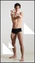 Krystof Karate poses