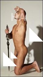 Kneeling reference poses of Isaac