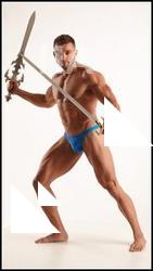 Fighting reference poses of Harold