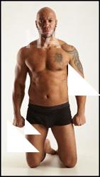 Kneeling reference poses of Ron