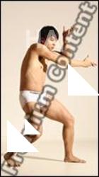 Kung fu reference poses of Moses