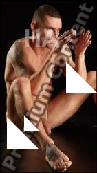 Sitting reference poses of Max Dior