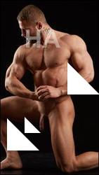 Kneeling reference poses of Dave