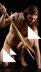 Kneeling reference poses of Gruffydd