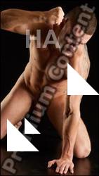 Kneeling reference poses of Max Dior