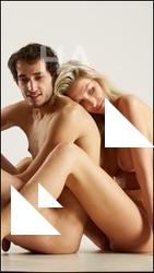 Sitting reference poses of Shenika & Pablo