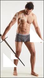 Fighting reference poses Simeon