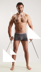 Fighting reference poses Simeon