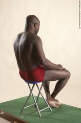 Underwear Man White Sitting poses - simple Average Short Brown Sitting poses - ALL Academic