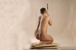 Nude Man White Standing poses - ALL Average Short Brown Standing poses - simple Realistic