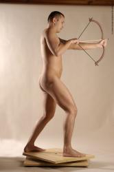 Nude Man White Standing poses - ALL Average Short Brown Standing poses - simple Realistic